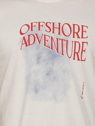 Offshore Adventure White Printed T-Shirt Tim Paris
