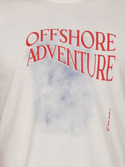 Offshore Adventure White Printed T-Shirt