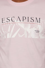 Escapism Pink Graphic Print T-Shirt