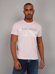 Escapism Pink Graphic Print T-Shirt