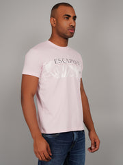 Escapism Pink Graphic Print T-Shirt