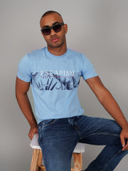 Robbia Blue Graphic Print T-Shirt