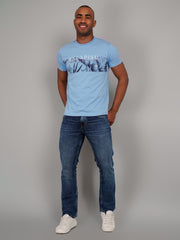 Robbia Blue Graphic Print T-Shirt
