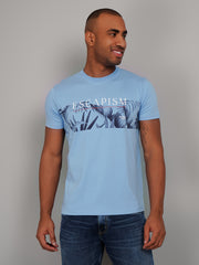 Robbia Blue Graphic Print T-Shirt