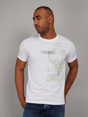 Paradisial White Printed T-Shirt