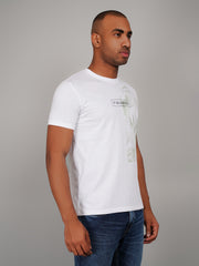 Paradisial White Printed T-Shirt