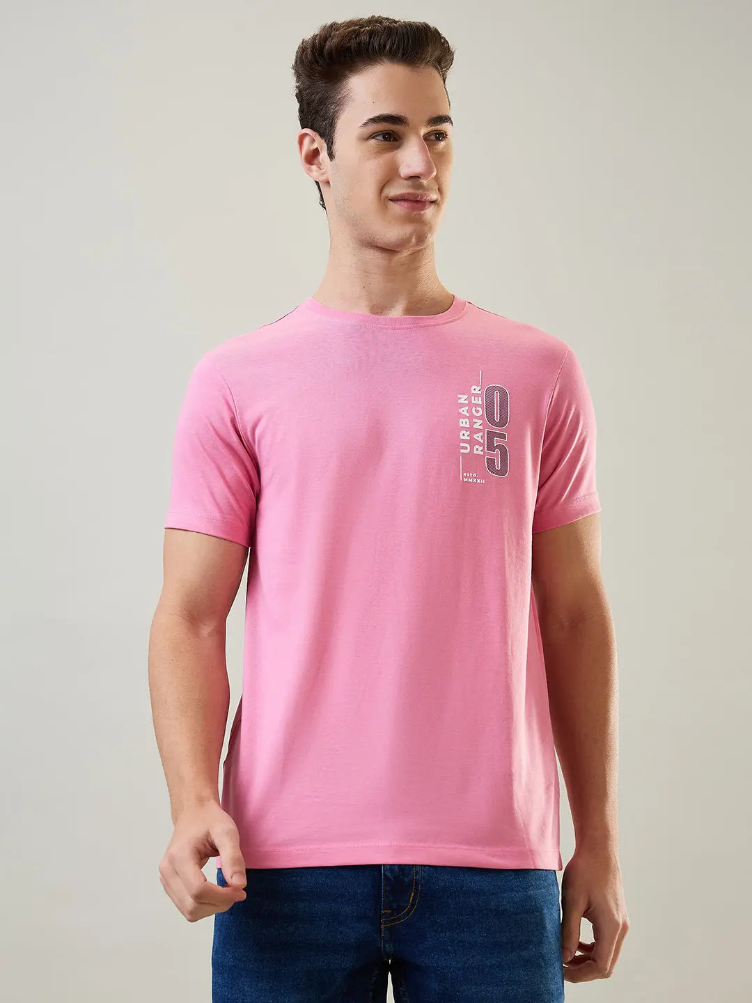 Sea Pink Graphic Print T-Shirt Tim Paris