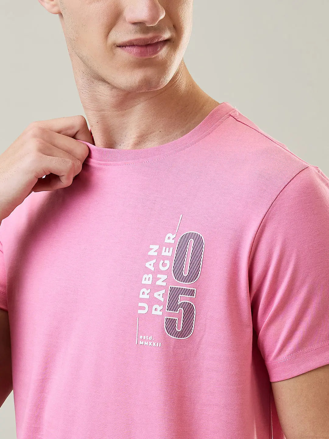 Sea Pink Graphic Print T-Shirt Tim Paris