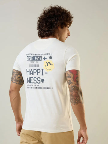 Egret Graphic Print T-Shirt Tim Paris