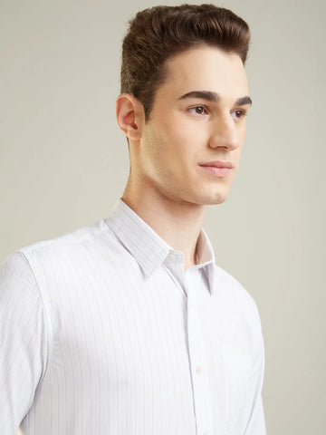 Blue Striped Formal Shirt Tim Paris
