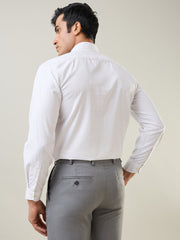Coffee Striped Formal Shirt