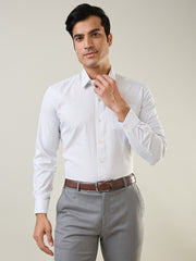 Grey Checkered Formal Shirt