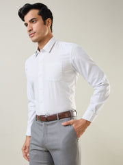 Grey Checkered Formal Shirt