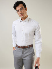 Grey Checkered Formal Shirt