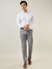 Grey Checkered Formal Shirt
