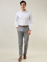 Navy Checkered Formal Shirt