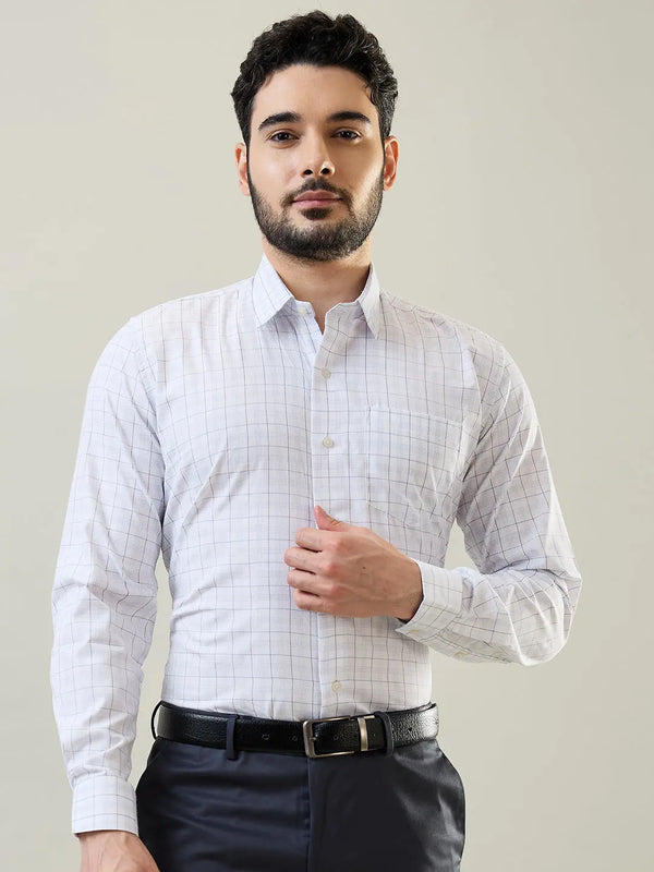 Blue Checkered Formal Shirt Tim Paris