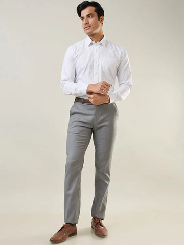 Navy Checkered Regular Fit Formal Shirt TIM PARIS