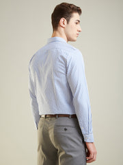 Royal Blue Checkered Formal Shirt