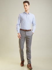 Royal Blue Checkered Formal Shirt