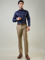 Navy Solid Formal Shirt