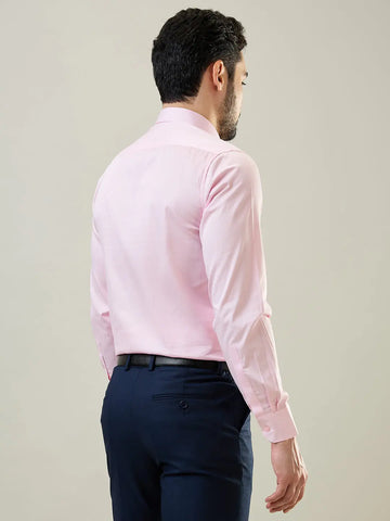 Pink Solid Formal Shirt Tim Paris