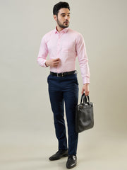 Pink Solid Formal Shirt