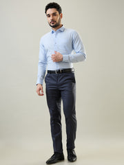 Light Blue Solid Formal Shirt