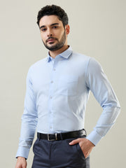 Light Blue Solid Formal Shirt