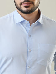 Light Blue Solid Formal Shirt
