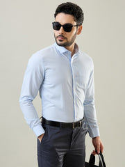 Light Blue Solid Formal Shirt