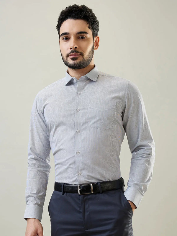 Black Striped Formal Shirt Tim Paris