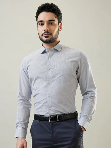 Black Striped Formal Shirt Tim Paris