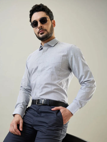 Black Striped Formal Shirt Tim Paris