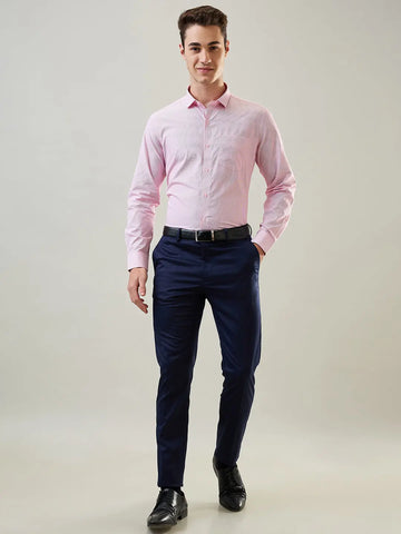 Pink Striped Formal Shirt Tim Paris