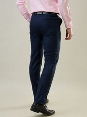 Navy Blue Slim Fit Formal Trouser