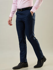 Navy Blue Slim Fit Formal Trouser