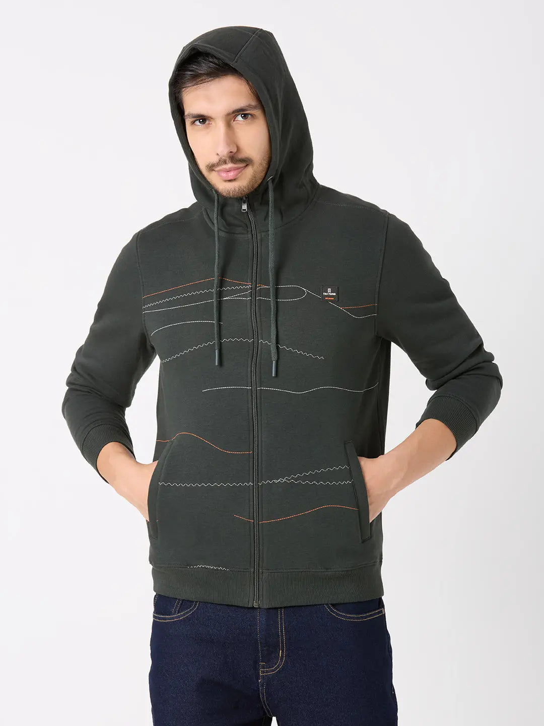 Deep Forest Regular Fit Hoodie TIM PARIS