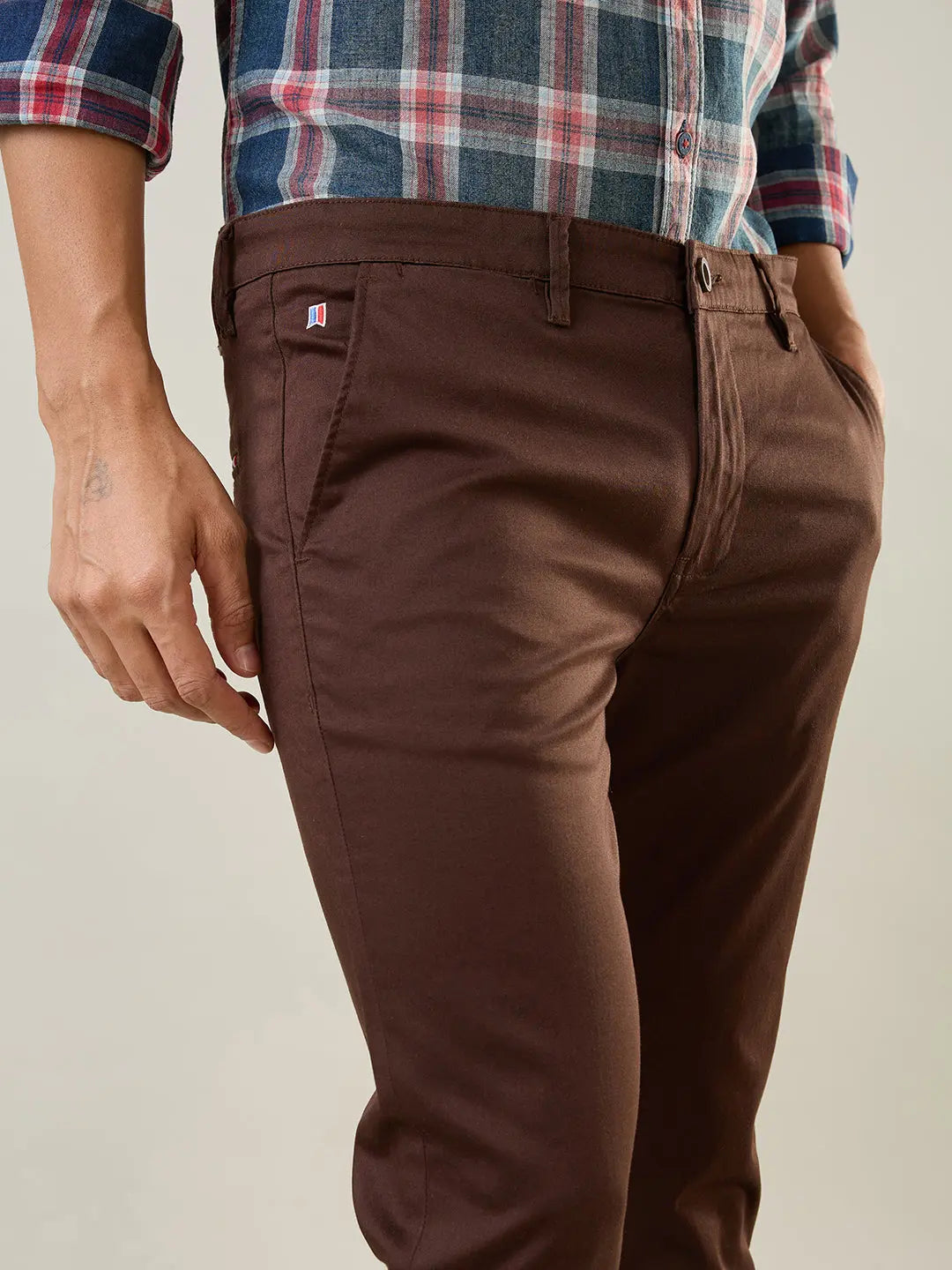 Coffee Louis Slim Tapered Chinos TIM PARIS