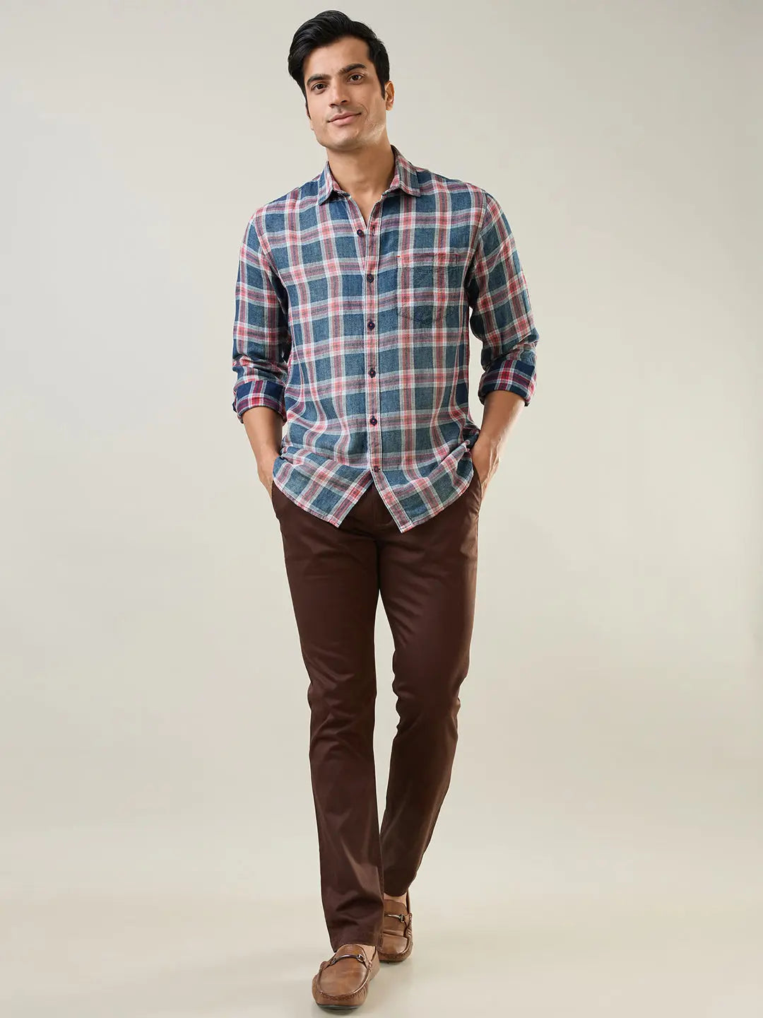 Coffee Louis Slim Tapered Chinos TIM PARIS