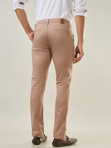 Khaki Slim Tapered Fit Chinos Tim Paris