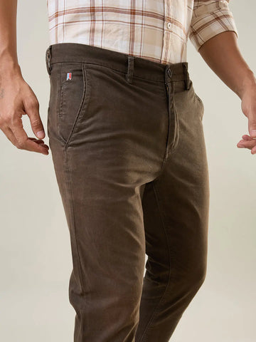 Coffee Louis Slim Tapered Fit Chinos TIM PARIS