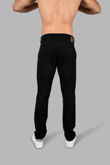 Black Slim Tapered Fit Chinos