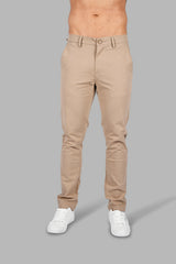 Tan Slim Tapered Fit Chinos