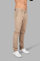 Tan Slim Tapered Fit Chinos