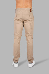 Tan Slim Tapered Fit Chinos