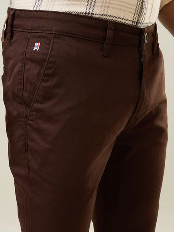 Brown Slim Fit Chinos Tim Paris