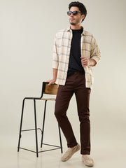 Brown Slim Fit Chinos