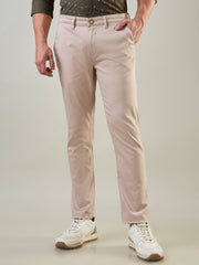 Cream Slim Tapered Fit Chinos