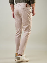 Cream Slim Tapered Fit Chinos